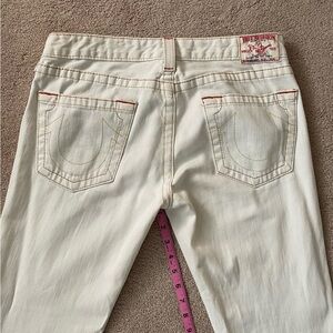 Ivory True Religion Flare Jeans
